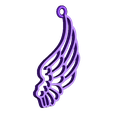 left angelwing_fixed.stl Free STL file Angel wing earrings・3D print object to download