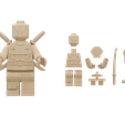 Image-3D-model.png Figura em tijolo do Deadpool