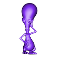 rogerPose3_rep.stl Figurilla alienígena (Roger)