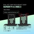 4.jpg 10-Zoll 1U Dual Hot-Swap Rack Mount Caddy für Raspberry Pi 4 & 5 Model B - 3D Printable STL & 3MF Files | Custom Design für Homelab Clusters