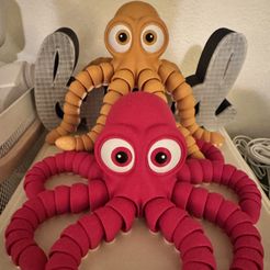 Cute Flexible Octopus - Print in place