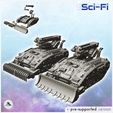 1-PREM-WB-VE-V34.jpg Raptor tanks pack No. 1 - Future Sci-Fi SF Post apocalyptic Tabletop Scifi Wargaming Planetary exploration RPG Terrain