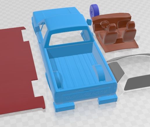 3D file Volkswagen Caddy Type 14 1982 Printable Car 🚗 ・Model to ...
