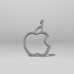 C08C8AA4-1F97-4E22-876F-C716A517BD3E.jpeg STL file Apple Key Ring・3D printable design to download