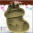 106-Calsetines-de-navidad-con-osito.jpg Christmas stocking Cookie Cutter -christmas stocking Cookie Cutter