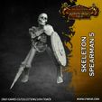 Skeleton-Spearman-5.jpg Skeleton Horde - 16 x 32mm scale skeleton miniatures