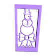 Snowman_Frame.stl Рождественский фонарь