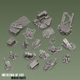 MINIATURES Fichier 3D Set de toppers de base Wasteland 3 - Kit de détail de base sans support.・Design pour imprimante 3D à télécharger