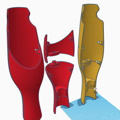 capa.png 3D file Prosthetic leg cover (Capa para prótese de perna)・3D print design to download