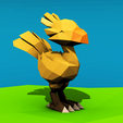 render.png Low poly Chocobo