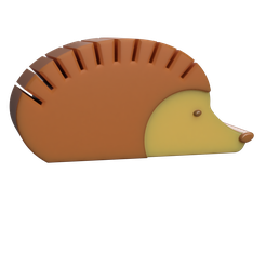 a893df28-0d73-4e41-aca9-d25e60e30dac.png Free STL file Hedgehog Horizontal - Business Card or note holder・3D printer design to download