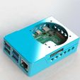rpi_4_case_9.JPG Raspberry Pi 4 B GPIO / Octoprint Ready Case! Includes Slim Top & VESA Mount!