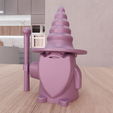 untitled4.png 3D Wizard Figure Decor with 3D Stl File & 3D Printing, Kids Toy, Wizard Mini, 3D Printed Decor, Wizard Gifts, Figure Print, Wizard Hat