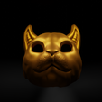 9.png Cat Cosplay Face Mask 3D print model