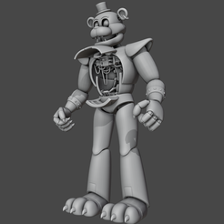 3D file FNAF / Five Nights at Freddy's Glamrock Freddy Figurine 3 🎃・3D  printing template to download・Cults