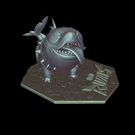 blender_xRnFSUI4SX.png Jeff the land Shark Devouring Duo Costume Marvel Rivals Clothed Custom Figurine Holiday GIft