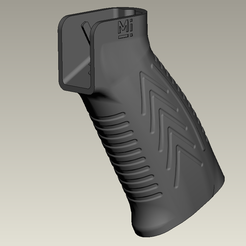 grip1.PNG Fichier STL gratuit AEG airsoft ar15 pistolet (moteur) poignée #1・Modèle imprimable en 3D à télécharger