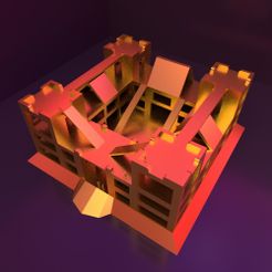 chateau1.jpg OBJ-Datei Schloss für Videospiele oder Dekoration・3D-druckbares Modell zum Herunterladen