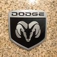 99477f774e6655f7b7d57a26a73a6378_preview_featured.jpg Fichier STL gratuit Dodge Ram Logo Dodge Ram Signalétique・Objet pour imprimante 3D à télécharger