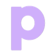 p.stl Letters for Learning the Alphabet