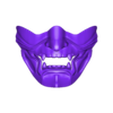 STL_Mempo_Mask_Nipis_LessThick.stl 3D Sculpted Half Face Samurai Mempo Mask