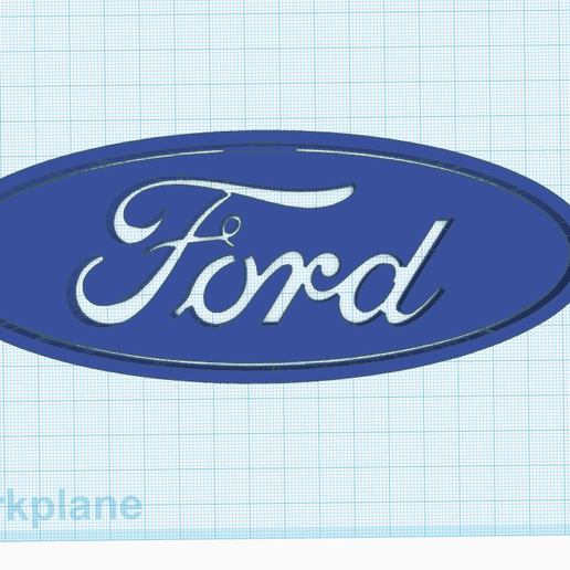 🚙 Ford Oval・ STL File for ・Cults