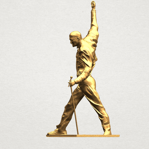 Statue of Freddie Mercury A03.png Download free file Statue of Freddie Mercury • 3D printing model, GeorgesNikkei