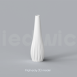 A_7_Renders_1.png Niedwica Vase A_7 | 3D printing vase | 3D model | STL files | Home decor | 3D vases | Modern vases | Abstract design | 3D printing | vase mode | STL