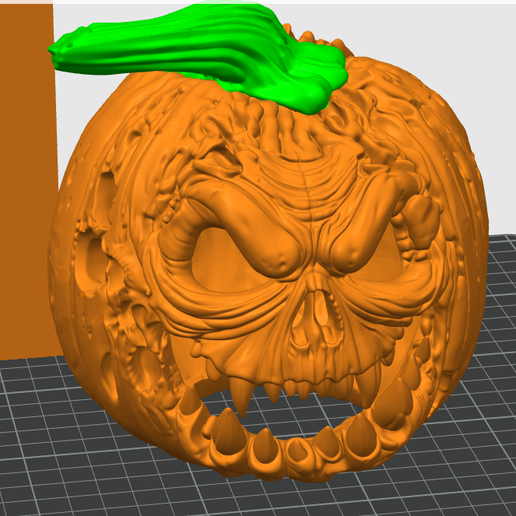 Creepy Zombie Pumpkin