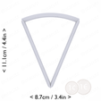 1-8_of_pie~4in-cm-inch-top.png Slice (1∕8) of Pie Cookie Cutter 4in / 10.2cm