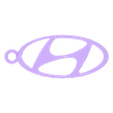Hyundai logo.stl Porte-clés Hyundai