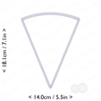 1-8_of_pie~6.75in-cm-inch-top.png Slice (1∕8) of Pie Cookie Cutter 6.75in / 17.1cm