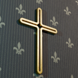 r-2.png Elegant Cross on the Wall for 3D Printing