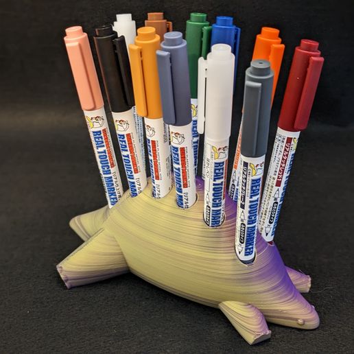 Stegosaurus Pen Holder - 3D model önizlemesi