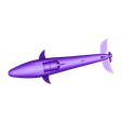requin_tintin_hd_REVA.obj Free STL file tintin submarine shark V2・3D printer design to download