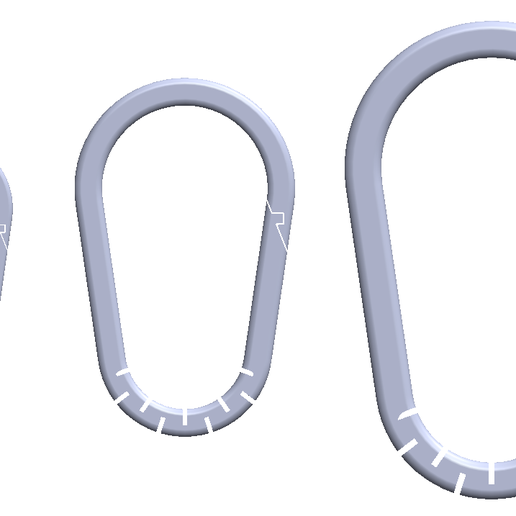 Download file Carabiner collection - 3 designs - 3 sizes • 3D printable ...