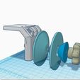 Spulenhalter Tinkercad View.JPG Filament Holder Anycubic I3 Mega New only on Cults UPDATED bigger Spools possible