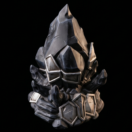 Runestone Crystal Cluster Objective Marker - Ancient Spire Tabletop Terrain STL 3D model