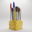 a0005.png Simple Cheese pen holder