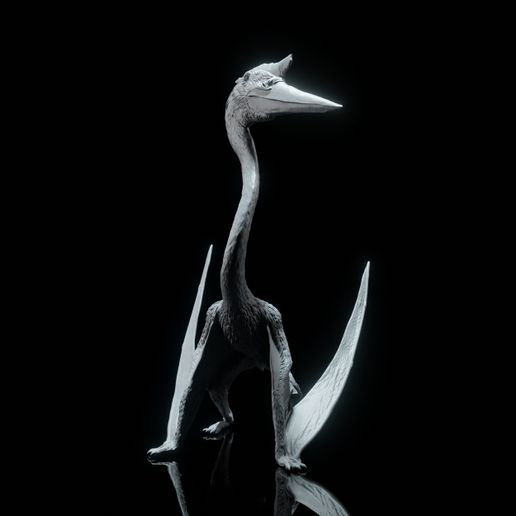 aramburit.jpg Arambourgiania sitting 1-35 scale pre-supported pterosaur