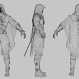 Wireframe.png Ezio Auditore Lowpoly Rigged