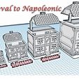 House 4 - Medieval to Napoleonic.jpg Download STL file House 4 - Medieval Wargame at Napoleon • Design to 3D print, Eskice