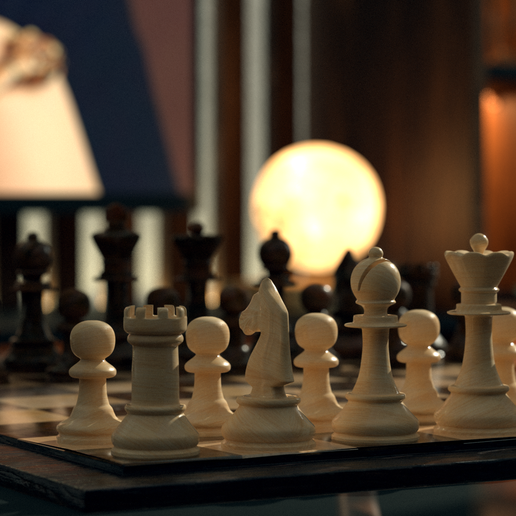 Chess Game 3D model