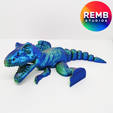 Trex-Remb-Studios-6.png Динозавр Flexi T-Rex | Articulated Trex NO support