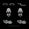 _preview-northampton.png FASA Federation Ships: Star Trek starship parts kit expansion #2