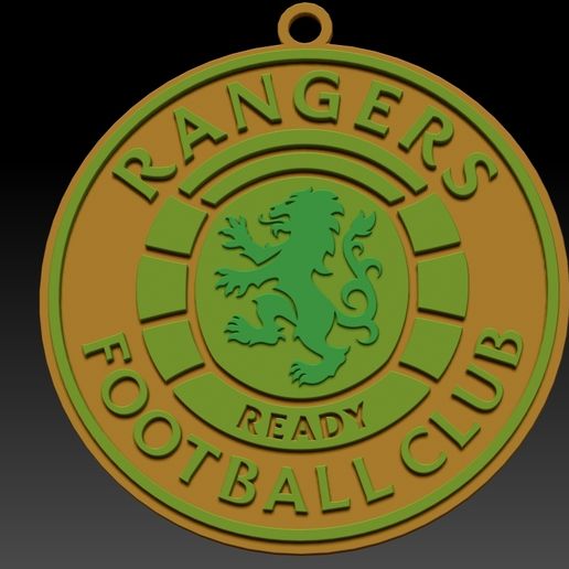 🗝️ SPFL Rangers FC keychain badge color printable・ 3D File for 3D ...