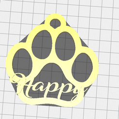happy.png BALL, CHRISTMAS SPHERE DOG Happy