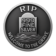 GRAVEYARD-REVERSE.png WELCOME TO THE GRAVE COIN TOKEN DOUBLE SIDED