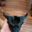 20241023_084506.jpg Dragon Head Plant Pot STL | Detailed Fantasy 3D Model | Fits 2-Inch Plant Cups | Easy-to-Print Planter for FDM & Resin