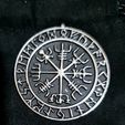 20231031_233311pendant1.jpg Vegvisir Viking Compass - Celtic rune pendant